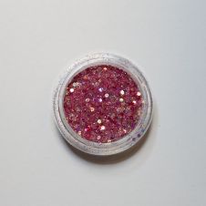Flitter csillámporral piros