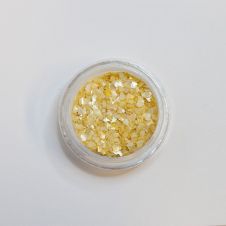 Törtkagyló sötét sárga