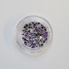 Strasszkõ Háromszög LILA 1