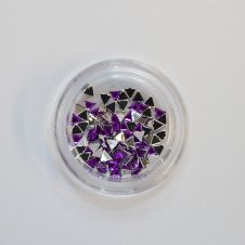 Strasszkõ Háromszög LILA 2