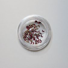 Strasszkõ Félhold PIROS